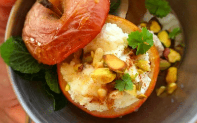 Baked Apples with Ricotta Breakfast